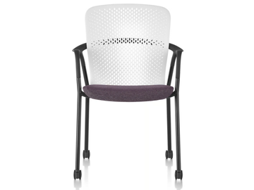 KEYN - Chair with armrests and castors by Herman Miller - view 2